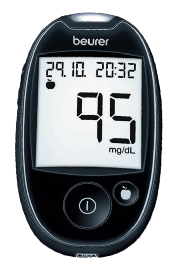 BEURER GLUCOMETRO GL44 METER MG/DL NERO - pharmaluna