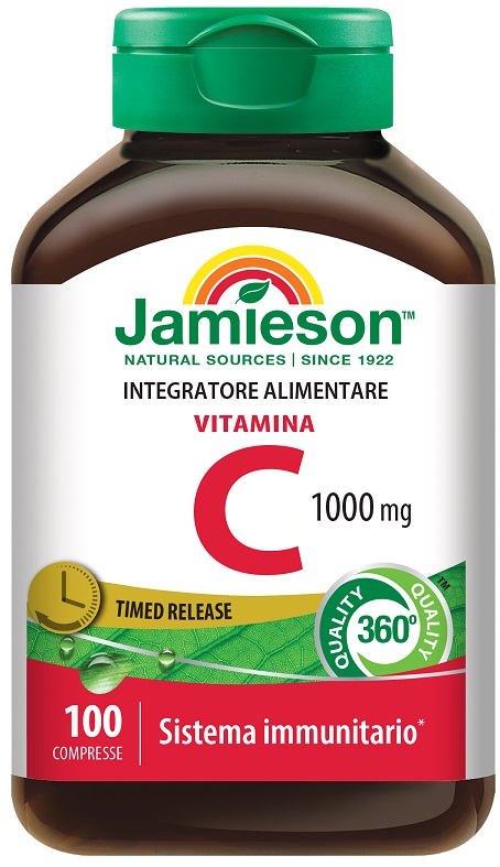 VITAMINA C 1000 TIMED RELEASE 100 COMPRESSE BARATTOLO 128,9 G - pharmaluna