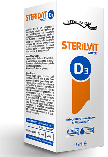 STERILVIT D3 GOCCE 15 ML - pharmaluna