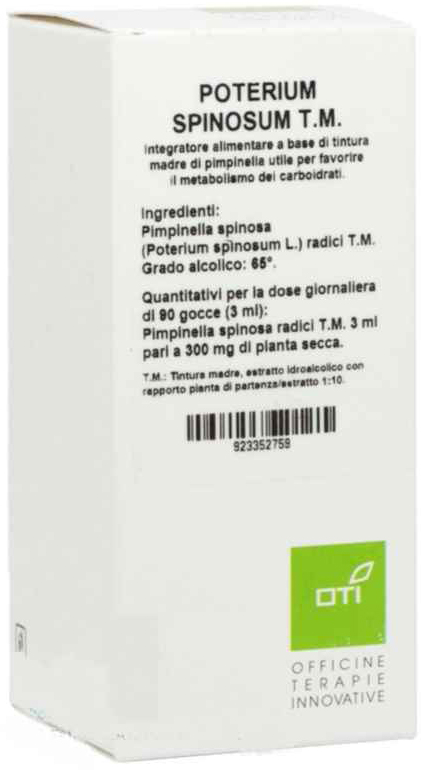 POTERIUM SPINOSUM TINTURA MADRE GOCCE 100ML - pharmaluna