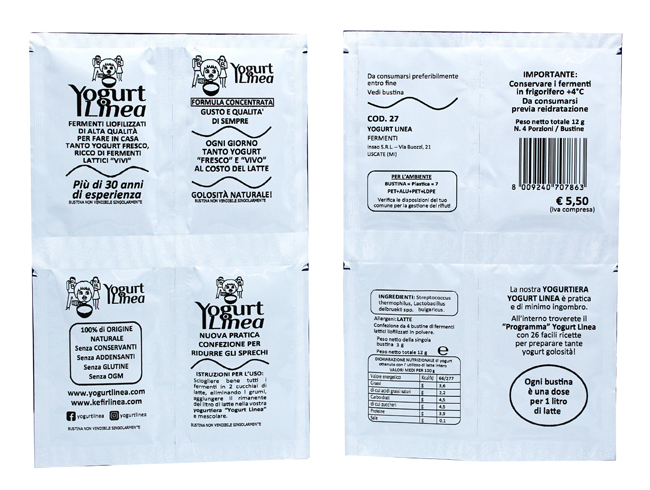 YOGURT LINEA FERMENTI LIOFILIZZATI 4 BUSTINE DA 6,5 G - pharmaluna