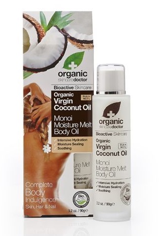 DR ORGANIC COCONUT OIL COCCO MONOI MOISTURE MELT BODY OIL OLIO CORPO 100 ML - pharmaluna