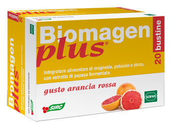 BIOMAGEN PLUS ARANCIA ROSSA 20 BUSTE ASTUCCIO 100 G - pharmaluna