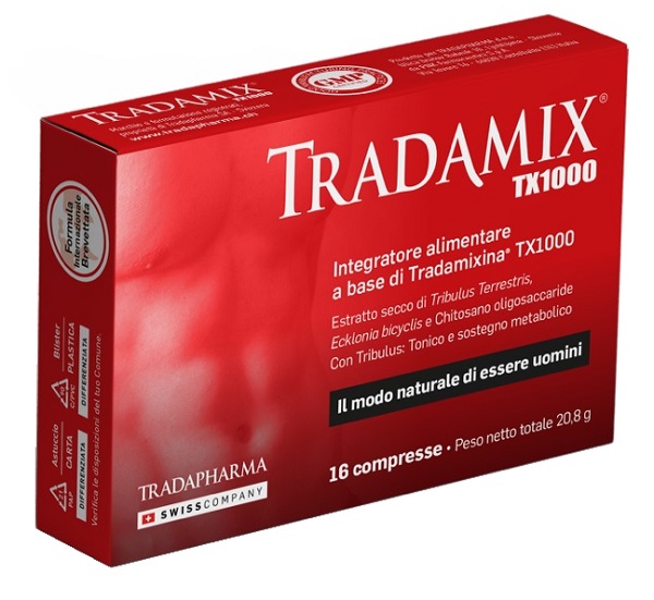 TRADAMIX TX 1000 ASTUCCIO 16 COMPRESSE DUE BLISTER 8 COMPRESSE - pharmaluna