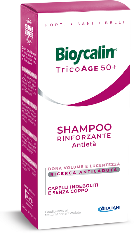 BIOSCALIN TRICOAGE SHAMPOO RINFORZANTE ANTIETA' 200 ML - pharmaluna