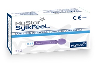 LANCETTE PUNGIDITO MYSTAR SYLKFEEL LANCETS 50 PEZZI 33 GAUGE - pharmaluna