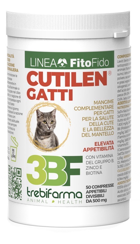 CUTILEN GATTI 50 COMPRESSE BARATTOLO 25 G - pharmaluna