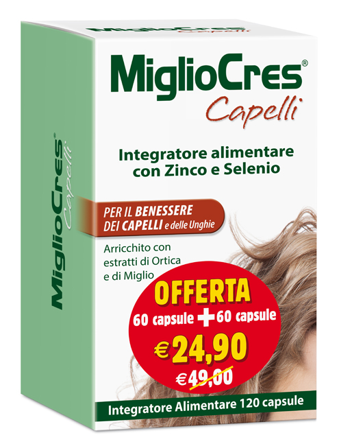 MIGLIOCRES 60+60 CAPSULE 60 G PROMOZIONE - pharmaluna