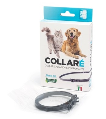COLLARE' COLLARE PER CANI E GATTI AD AZIONE PROFUMANTE NERO CON OLIO DI NEEM - pharmaluna