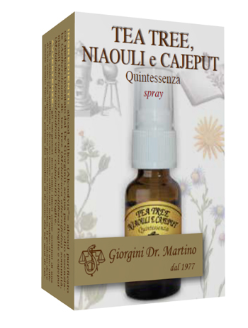 TEA TREE NIAOULI E CAJEPUT QUINTESSENZA SPRAY 15 ML - pharmaluna