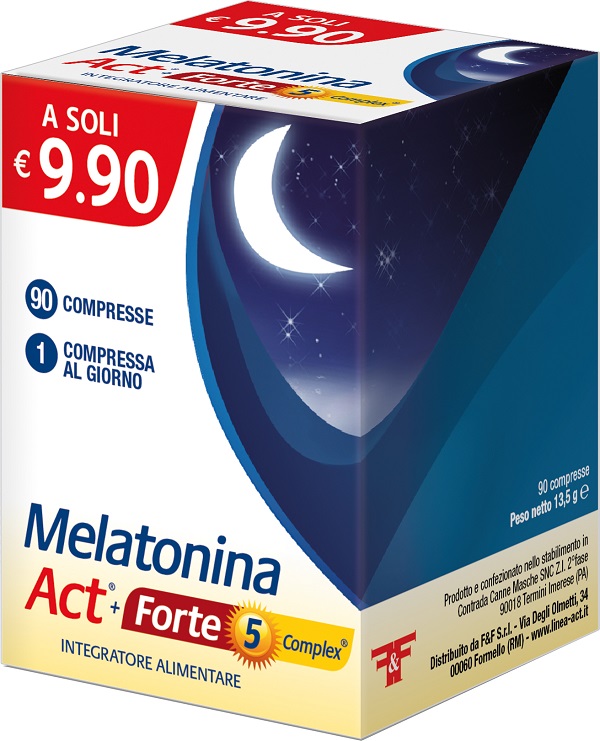 MELATONINA ACT+FORTE 5 COMPLEX 90 COMPRESSE - pharmaluna