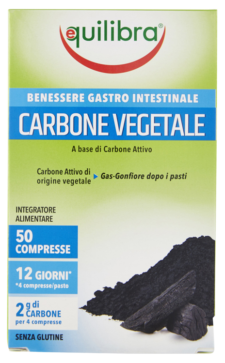 CARBONE VEGETALE 50 COMPRESSE - pharmaluna