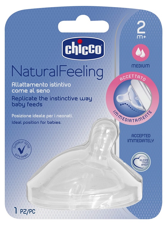 CHICCO TETTARELLA STEPUP NEW 2M+ FLUSSO MEDIO - pharmaluna