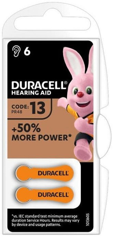 DURACELL EASY TAB 13 ARANCIO BATTERIA PER APPARECCHIO ACUSTICO - pharmaluna