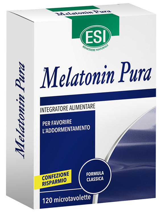 ESI MELATONIN PURA 120 MICROTAVOLETTE - pharmaluna