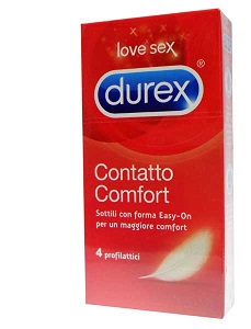 PROFILATTICO DUREX CONTATTO COMFORT 4 PEZZI - pharmaluna