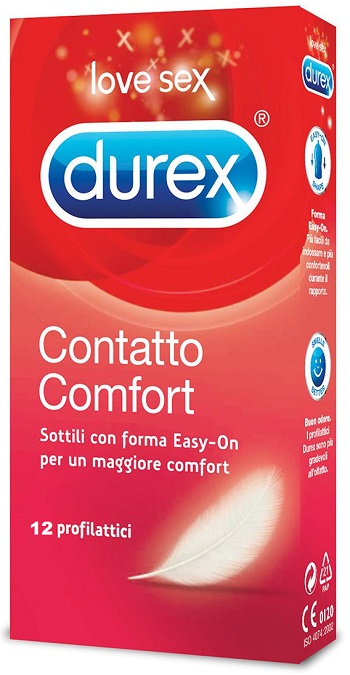 PROFILATTICO DUREX CONTATTO COMFORT 12 PEZZI - pharmaluna