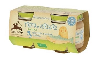 OMOGENEIZZATO TROTA E VERDURE BABY FOOD BIO 2 X 80 G - pharmaluna