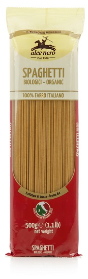 SPAGHETTI 100% SFARINATO DI FARRO BIO 500 G - pharmaluna
