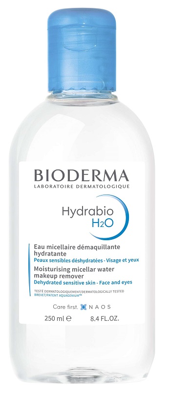 HYDRABIO H2O SOLUZIONE MICELLARE DETERGENTE STRUCCANTE PELLE SENSIBILE 250 ML - pharmaluna