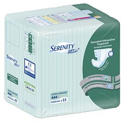 PANNOLONE PER INCONTINENZA A MUTANDINA SERENITY SOFT DRY+ ALOE MEDIUM SUPERCOMFORT 15 PEZZI FARMABILITY - pharmaluna