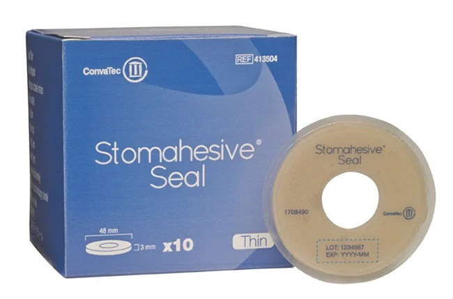 ANELLO STOMIA STOMAHESIVE SEAL FORO APERTURA 18MM DIAMETRO 48MM 10 PEZZI - pharmaluna