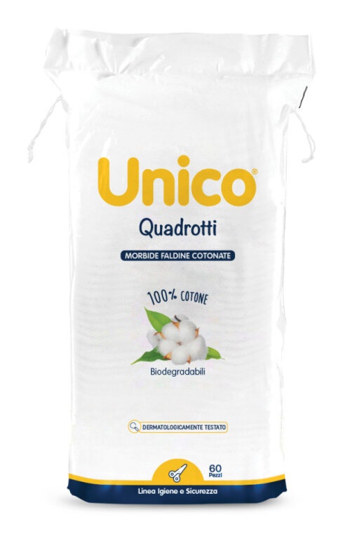 UNICO QUADROTTI 100% COTONE 60 PEZZI - pharmaluna