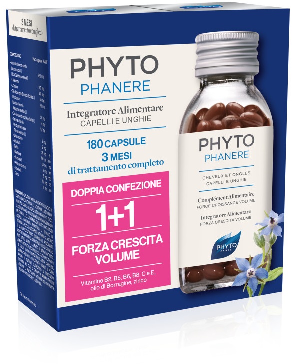 PHYTO PARIS PHYTOPHANERE INTEGRATORE ALIMENTARE CAPELLI/UNGHIE 90+90 CAPSULE - pharmaluna