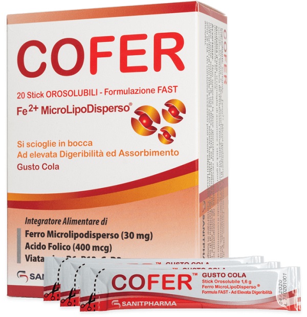 COFER 20 STICK OROSOLUBILI GUSTO COLA - pharmaluna