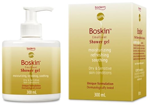 BOSKIN DOCCIA GEL EMOLLIENTE CUOIO CAPELLUTO E PELLE 300 ML - pharmaluna