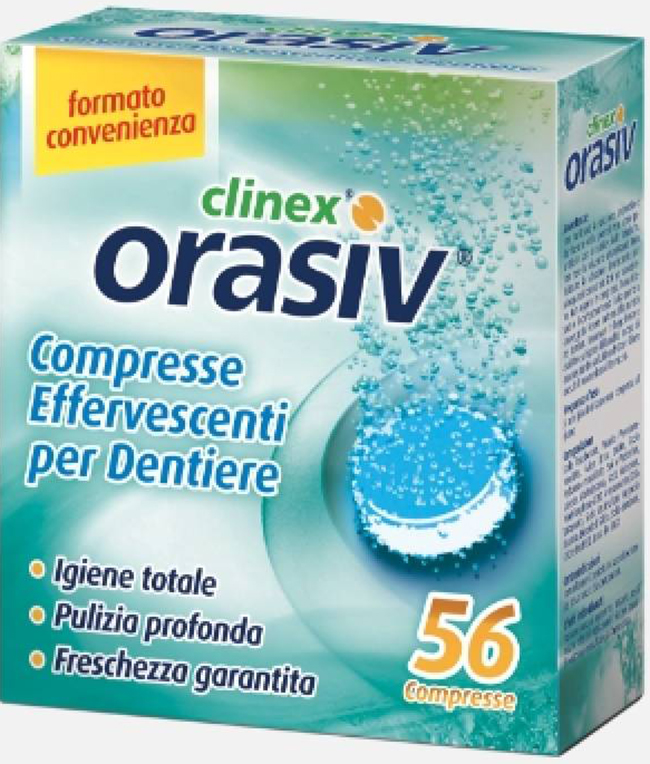 ORASIV CLINEX 56 COMPRESSE EFFERVESCENTI - pharmaluna