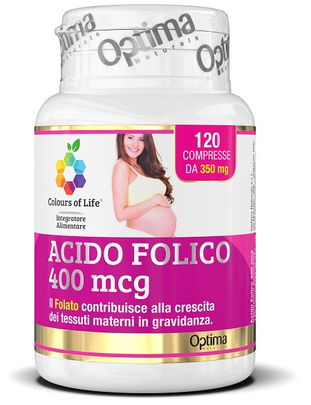 COLOURS OF LIFE ACIDO FOLICO 400 MCG 120 COMPRESSE 350 MG - pharmaluna