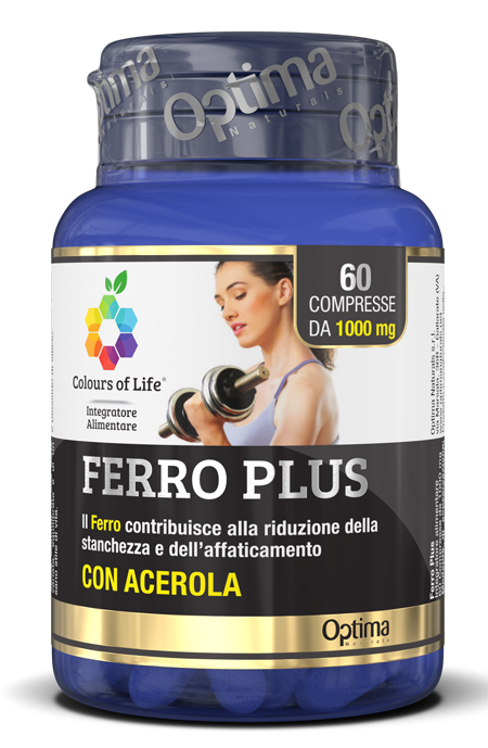 COLOURS OF LIFE FERRO PLUS 60 COMPRESSE 1000 MG - pharmaluna