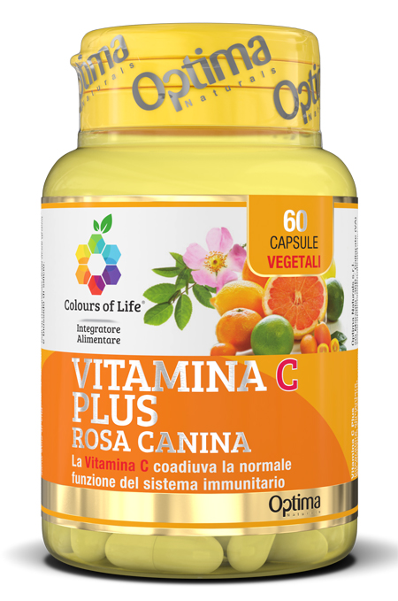 COLOURS OF LIFE VITAMINA C PLUS ROSA CANINA 60 CAPSULE VEGETALI 724 MG - pharmaluna