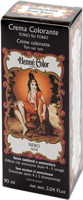 HENNE NUANCE NERO CREMA HENNE COLOR CREMA COLORANTE PRONTA ALL'USO - pharmaluna