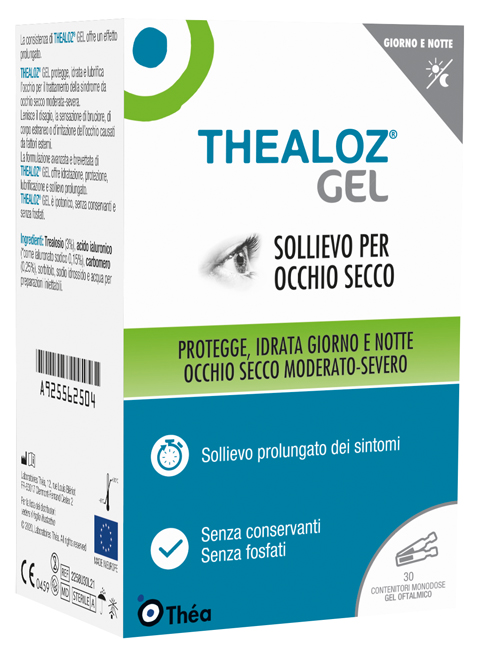 THEALOZ GEL OFTALMICO 30 CONTENITORI MONODOSE 0,4 G - pharmaluna