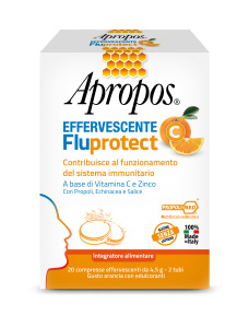 APROPOS FLUPROTECT EFFERVESCENTE C 20 COMPRESSE - pharmaluna