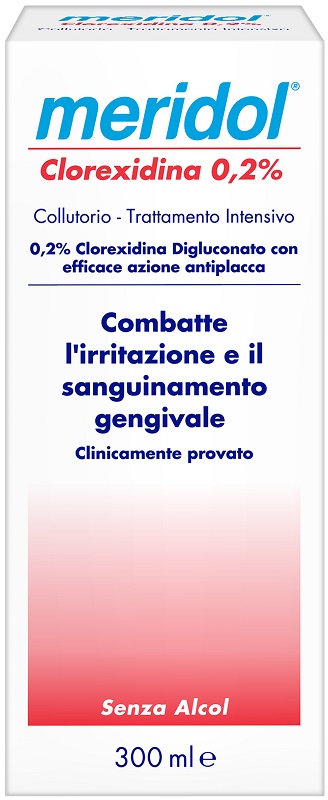MERIDOL CLOREXIDINA 0,2% COLLUTORIO 300 ML - pharmaluna