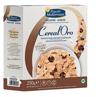 PIACERI MEDITERRANEI CEREALORO FIOCCHI RISO MAIS E CIOCCOLATO 250 G - pharmaluna
