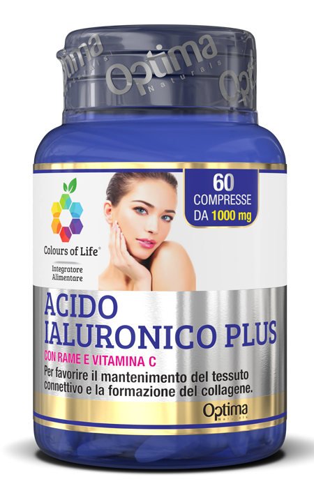 COLOURS OF LIFE ACIDO IALURONICO PLUS 60 COMPRESSE 1000 MG - pharmaluna