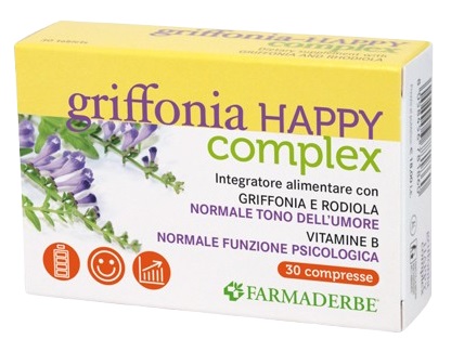 GRIFFONIA HAPPY COMPLEX 30 COMPRESSE - pharmaluna