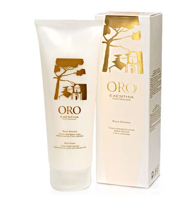 EXENTHIA MEDITERRANEA ORO DOCCIA RICCA SCHIUMA 260 ML - pharmaluna