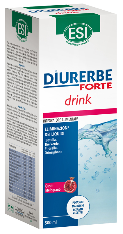 ESI DIURERBE FORTE DRINK MELOGRANO 500 ML - pharmaluna