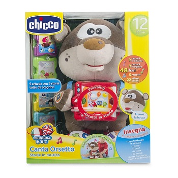 CHICCO GIOCO ORSO CANTASTORIE 1 PEZZO - pharmaluna