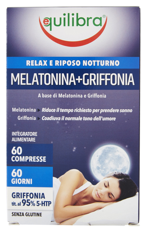 MELATONINA + GRIFFONIA 60 COMPRESSE - pharmaluna