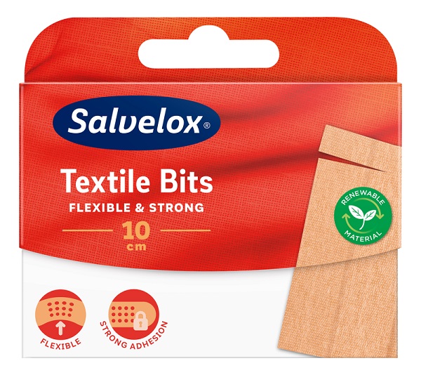 CEROTTO SALVELOX TEXTILE BITS 12X10 CM 10 PEZZI - pharmaluna