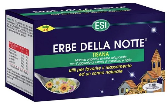 ESI ERBE DELLA NOTTE TISANA 20 FILTRI ASTUCCIO 40 G - pharmaluna