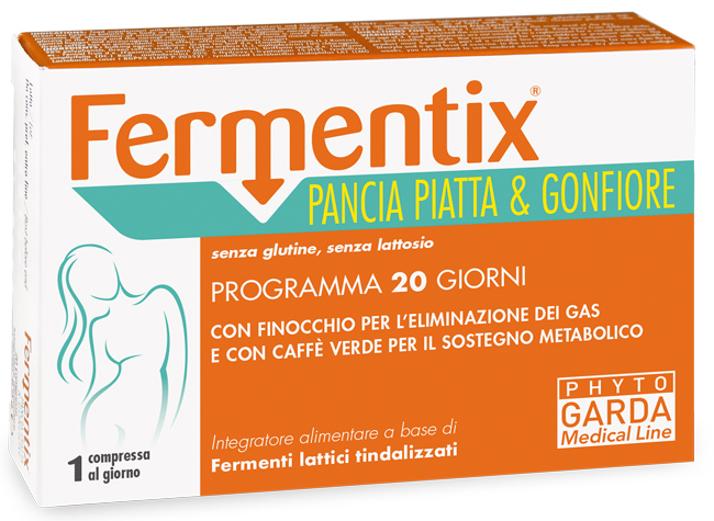 FERMENTIX PANCIA PIATTA E GONFIORE 20 COMPRESSE - pharmaluna