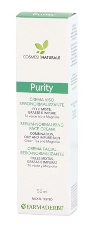 PURITY CREMA VISO SEBONORMALIZZANTE 50 ML - pharmaluna