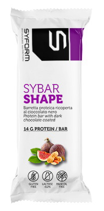 SYBAR SHAPE BARRETTA PROTEICA RICOPERTA FICHI/ARACHIDI 50 G - pharmaluna